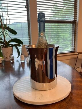 Stainless Steel Wine Bottle Chiller - Silver